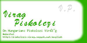 virag piskolczi business card